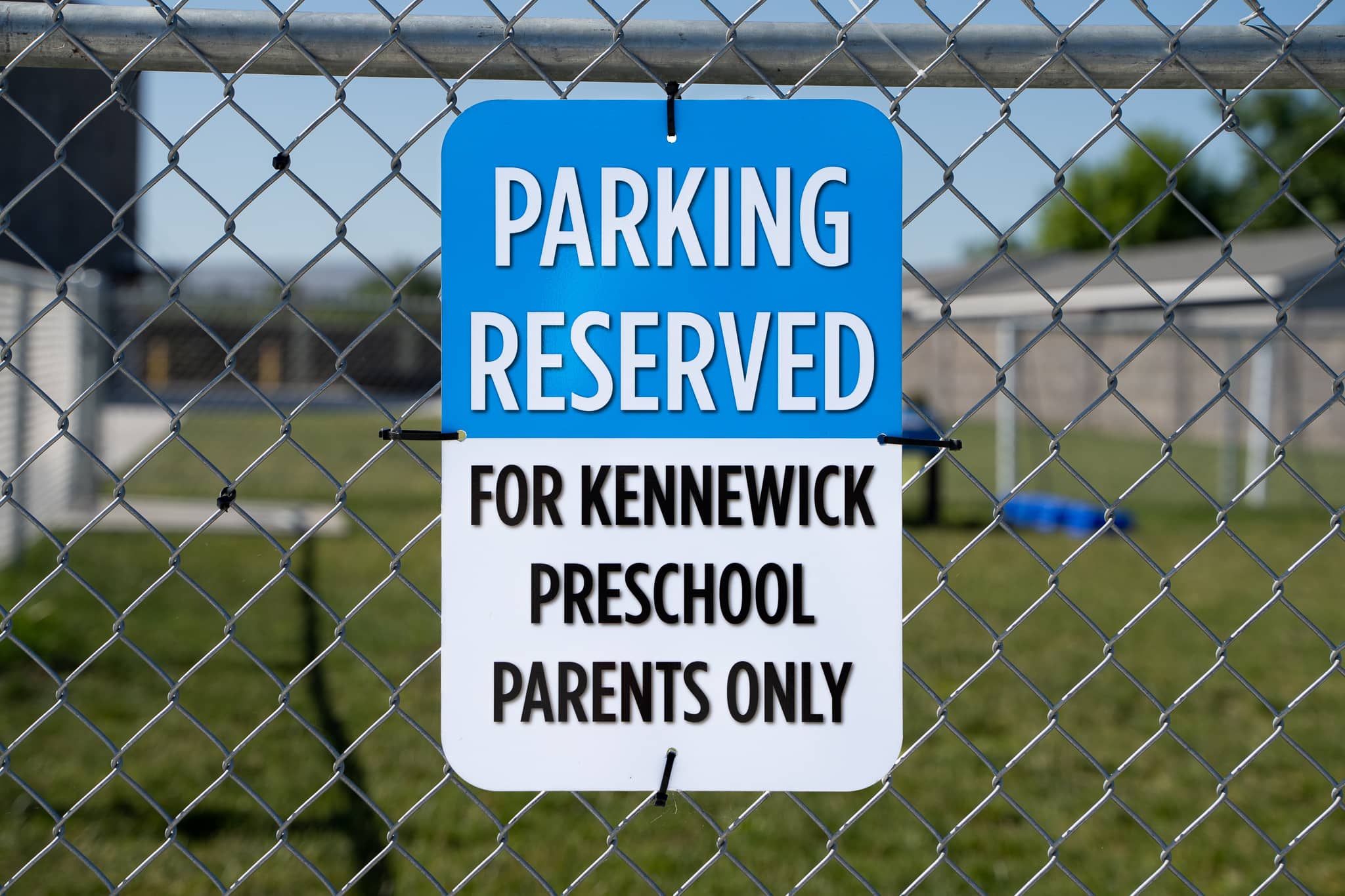 Parking Reserved for Kennewick Preschool Parents Sign