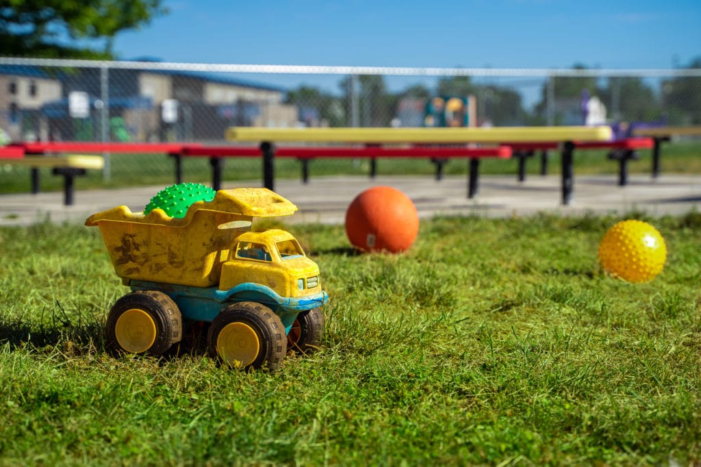 Toys in an Outside Play Area