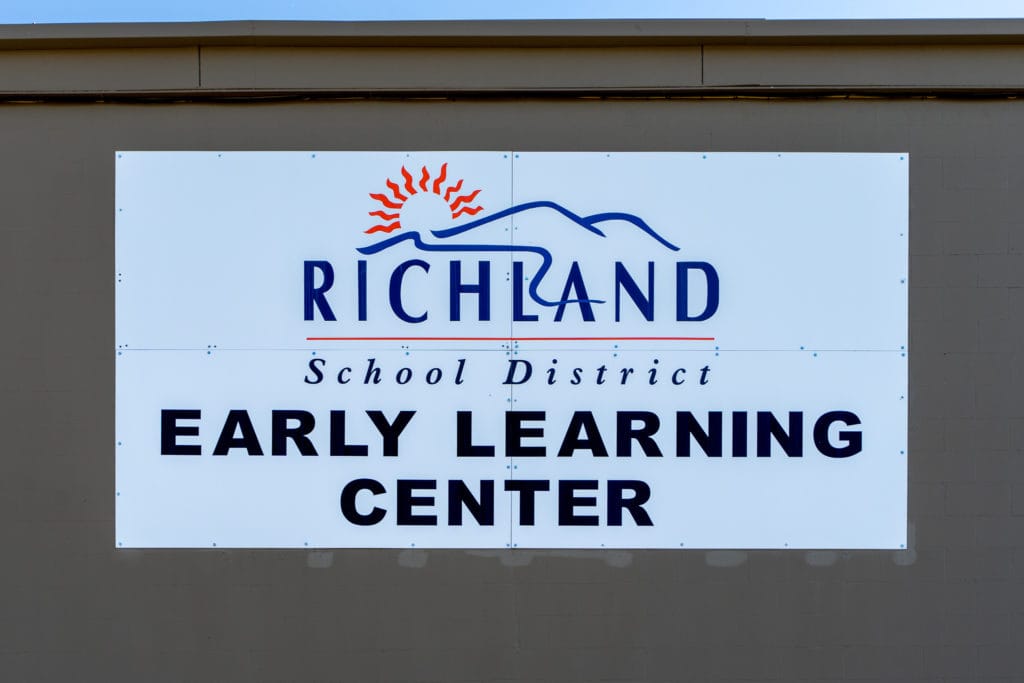 Richland School District Early Learning Center Sign