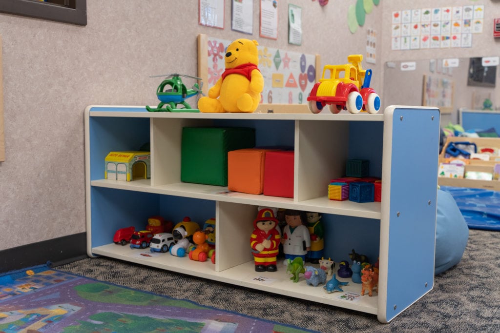 Toys in the Discovery Preschool Play Area
