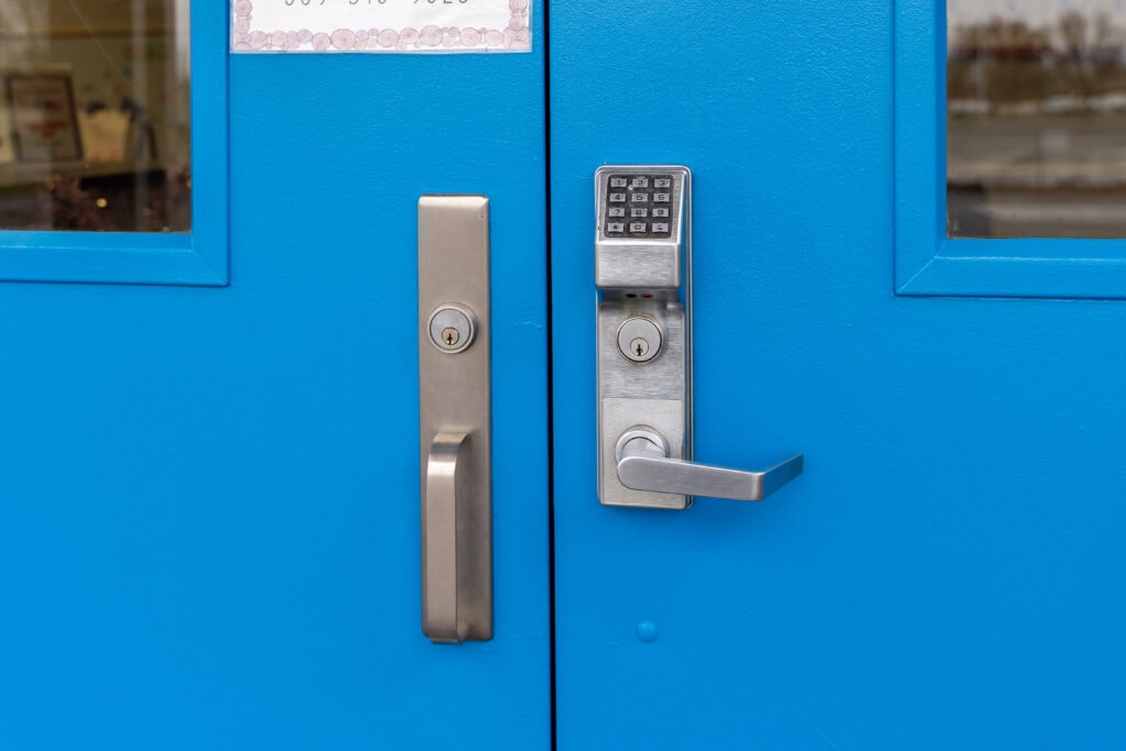 Keypad Locked Entrance