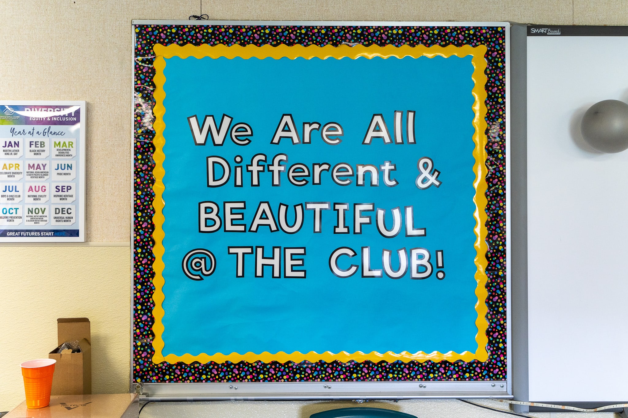We Are All Different & Beautiful @ The Club! Sign